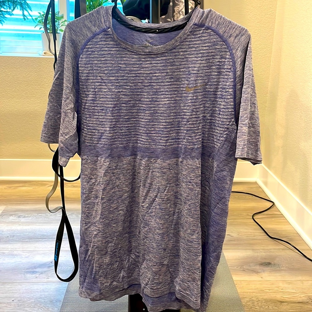 Purple XL Nike Running Dri-Fit Training T-Shirt (Retail $30)